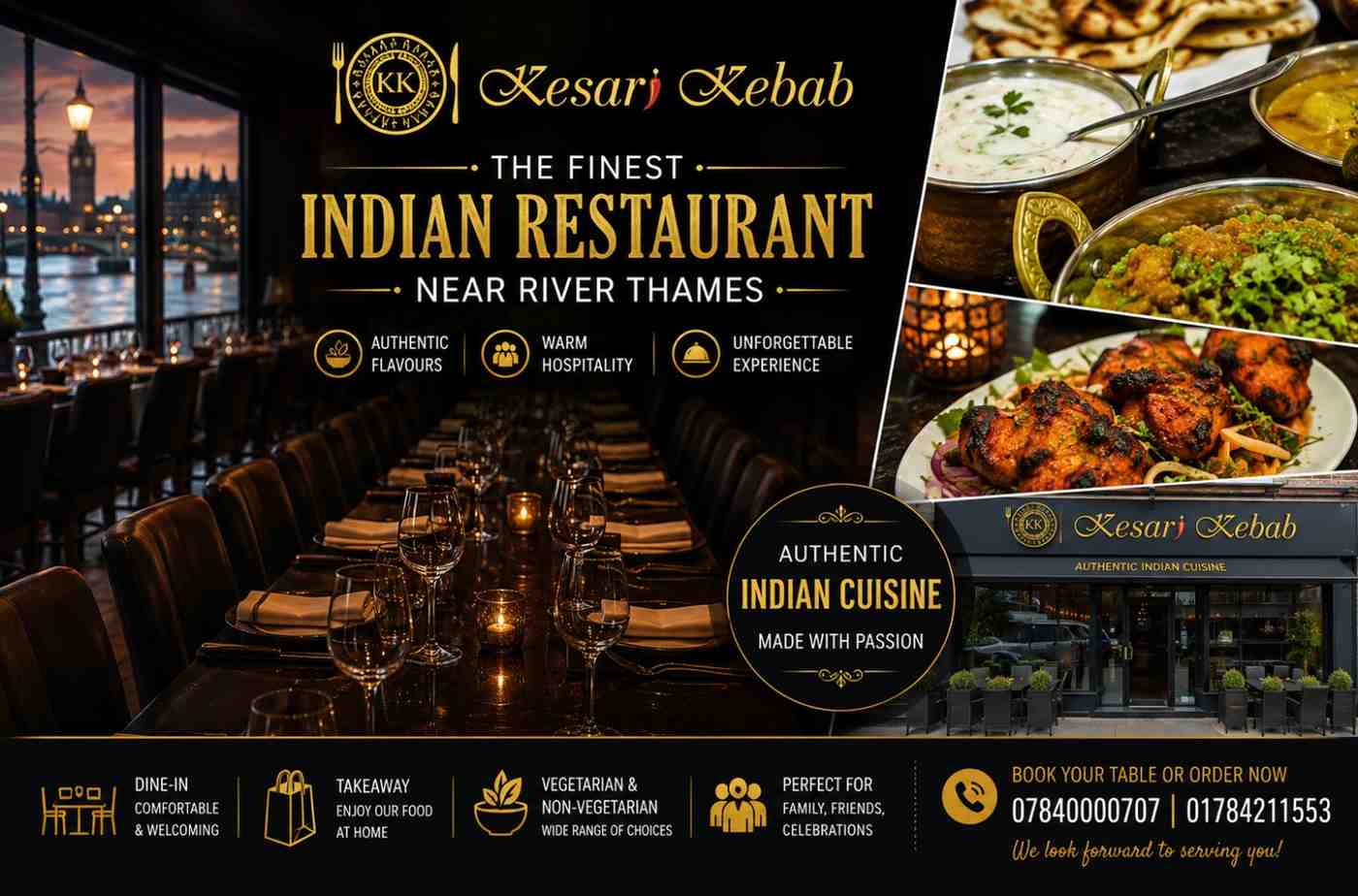 Indian Restaurant Near River Thames